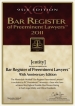 The 2011 Bar Register of Preeminent Lawyers Jan 01, 2011