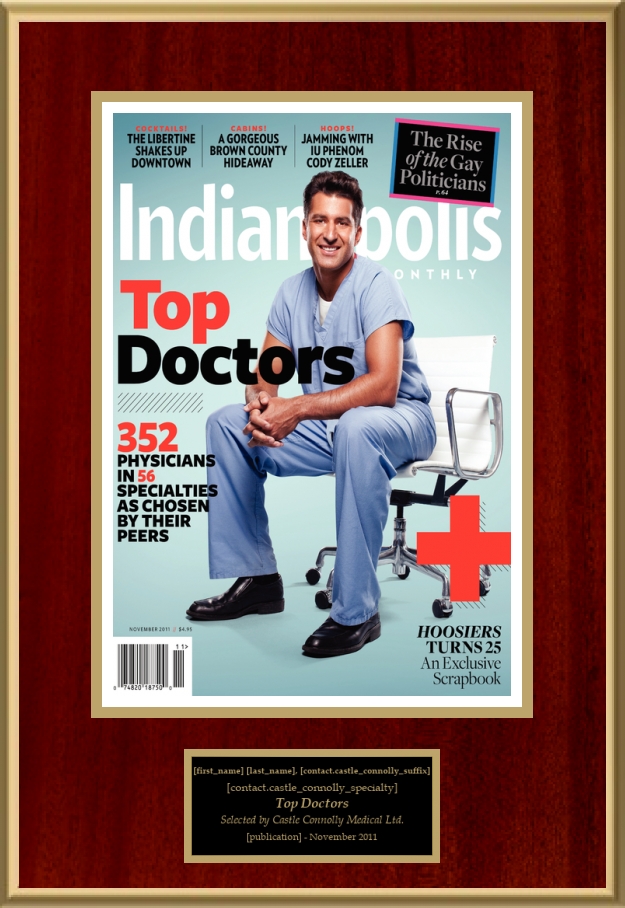 Indianpolis Monthly Top Doctors American Registry Recognition