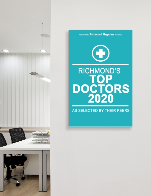 Richmond's Top Doctors 2020 American Registry Recognition Plaques