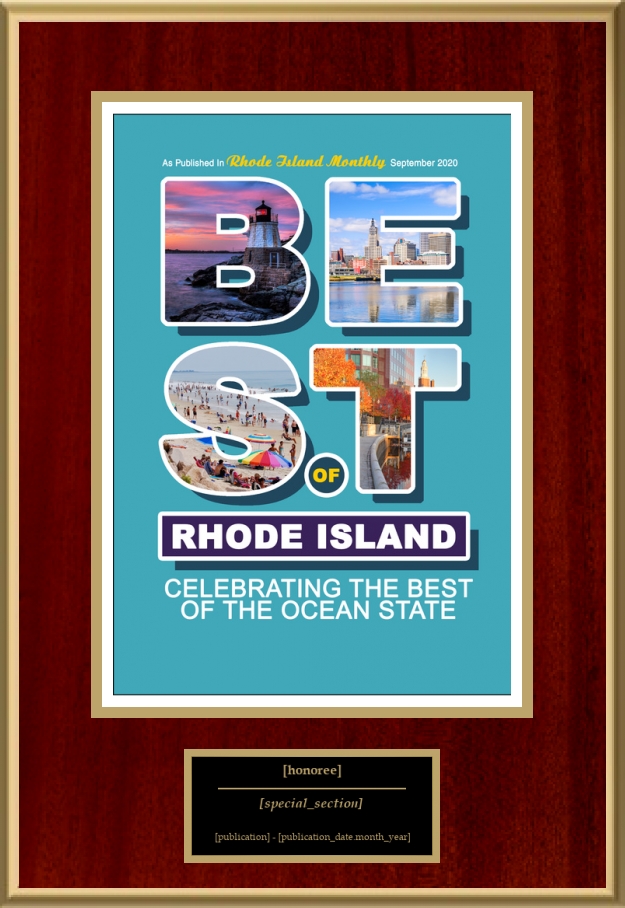 Best Of Rhode Island 2020 American Registry Recognition Plaques