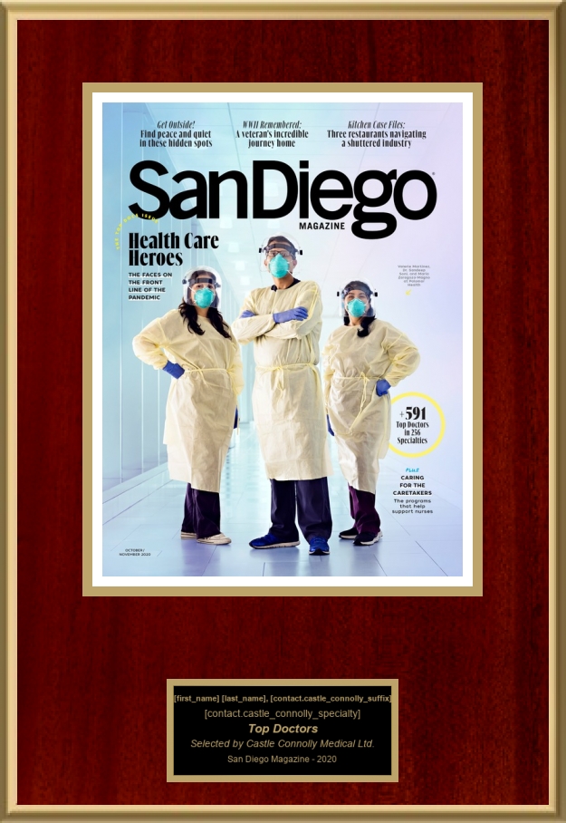 San Diego Magazine Top Doctors American Registry Recognition