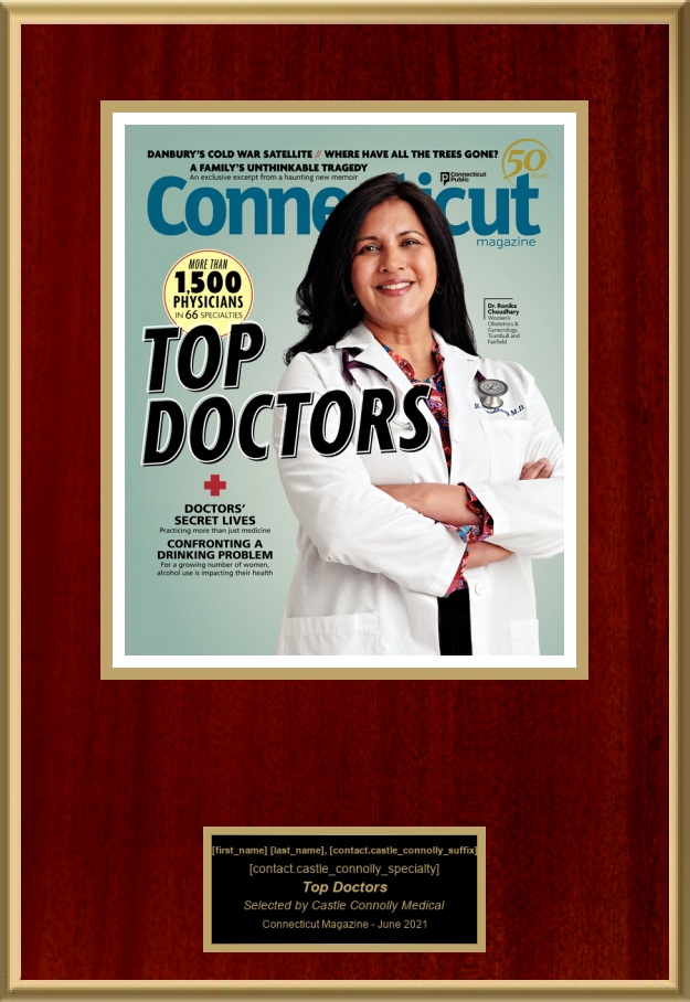 Connecticut Magazine Top Doctors 2021 American Registry Recognition