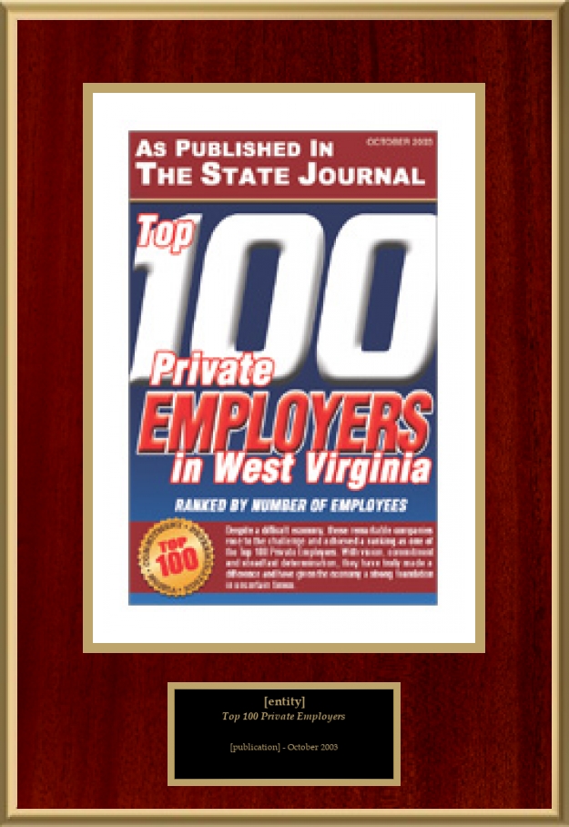 Top 100 Private Employers in West Virginia (Ranked by Number of